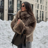 Women's Luxury Faux Fur Long Coat