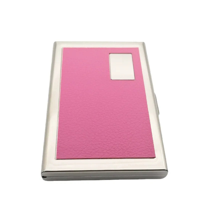 Fashion Aluminum Anti Magnetic Card Holder Women Men Metal Credit Card Business Card Holders Organizer Purse Wallet