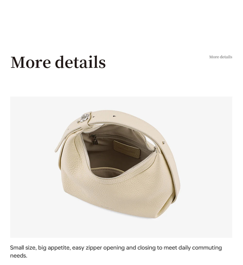 LA FESTIN Original Handbag Women New Shoulder Bags Fashion Half Moon Bag Crossbody Bag Luxury Brand Bags Ladies Leather Bag