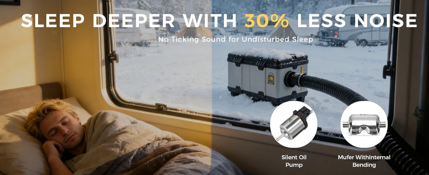 Sunster TB10 8KW Diesel Air Heater | Bluetooth LCD