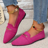 2026 Summer Loafers Flats Pointed Toe Casual Women Shoes New Comfortable Walking Mujer Zapatos:Wear-resisting