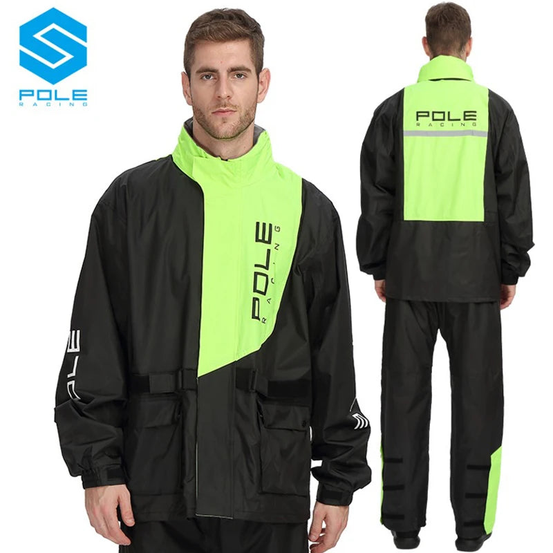 POLE Motorcycle Rain Suit – Waterproof & Reflective