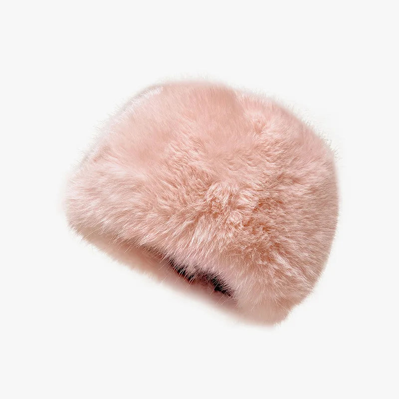 Soft Faux Fur Bucket Hat Women Winter Faux Fur Hat Luxury Fluffy Plush Russian Style Hat Personality Fishermen Hat шапка женс