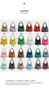 Shoulder bag Woven Bag for Women Europe and the United States popular PU leather soft fabric women underarm bag