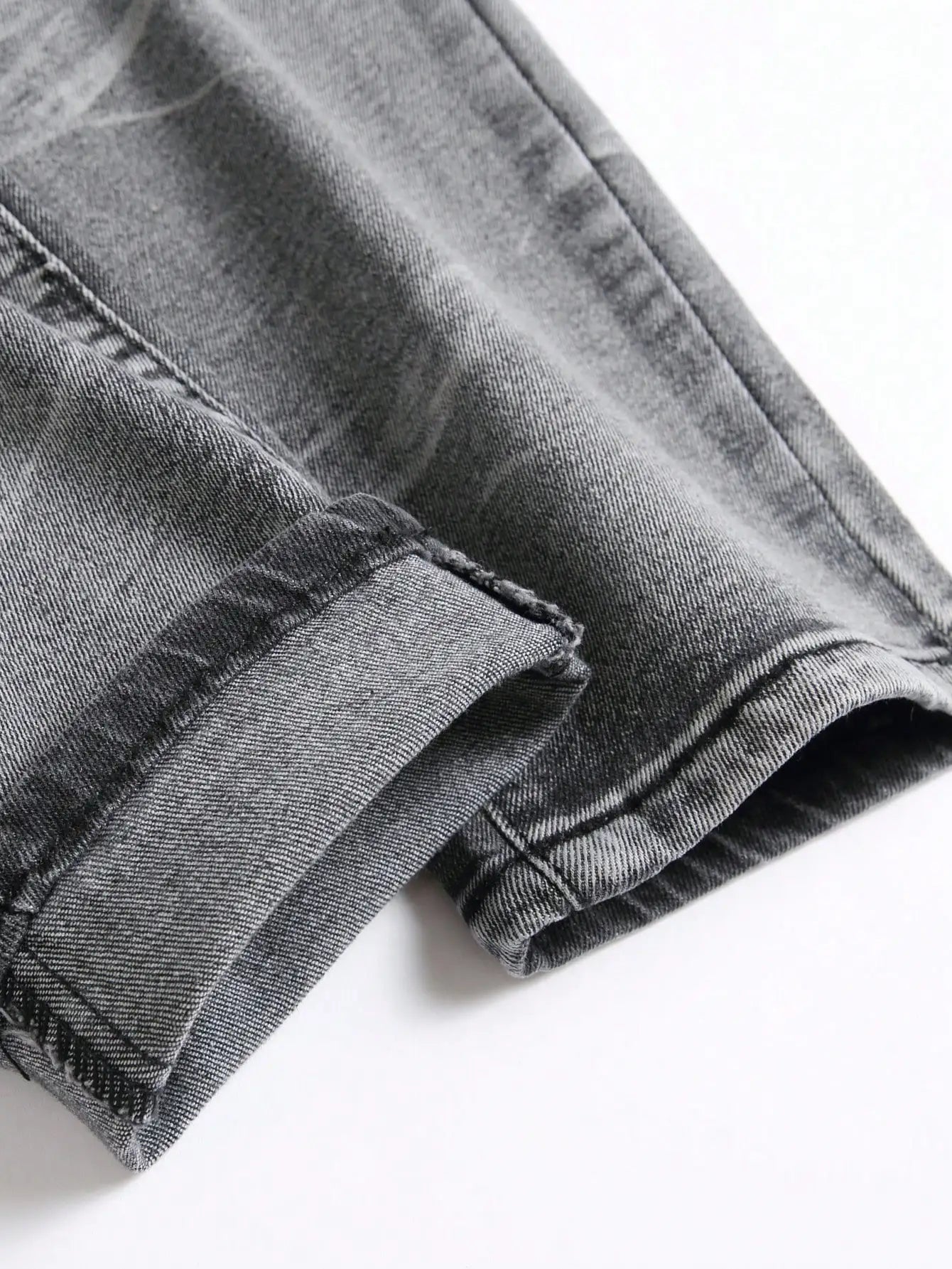 Men's Ripped Patchwork Stretch Denim Jeans | Streetwear