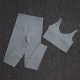 TRY TO BN Gym Sets Woman 2 Piece Sports Bra High Waisted Leggings Fitness Sportswear Women's Tracksuit Yoga Wear Workout Clothes
