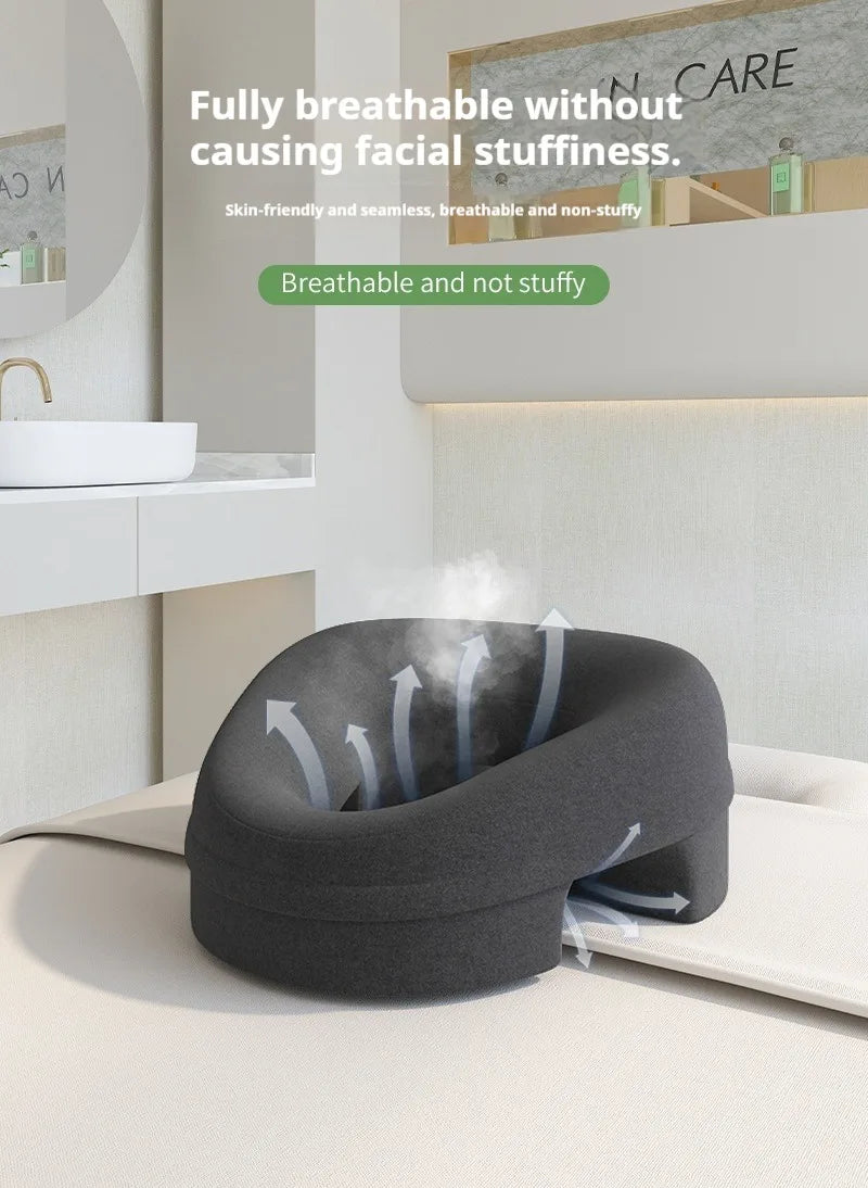 Professional Salon Facial Pillow for Face Down Massage, Ergonomic Face Cradle with Breathing Hole for Spa,Facial,Lash Extensions