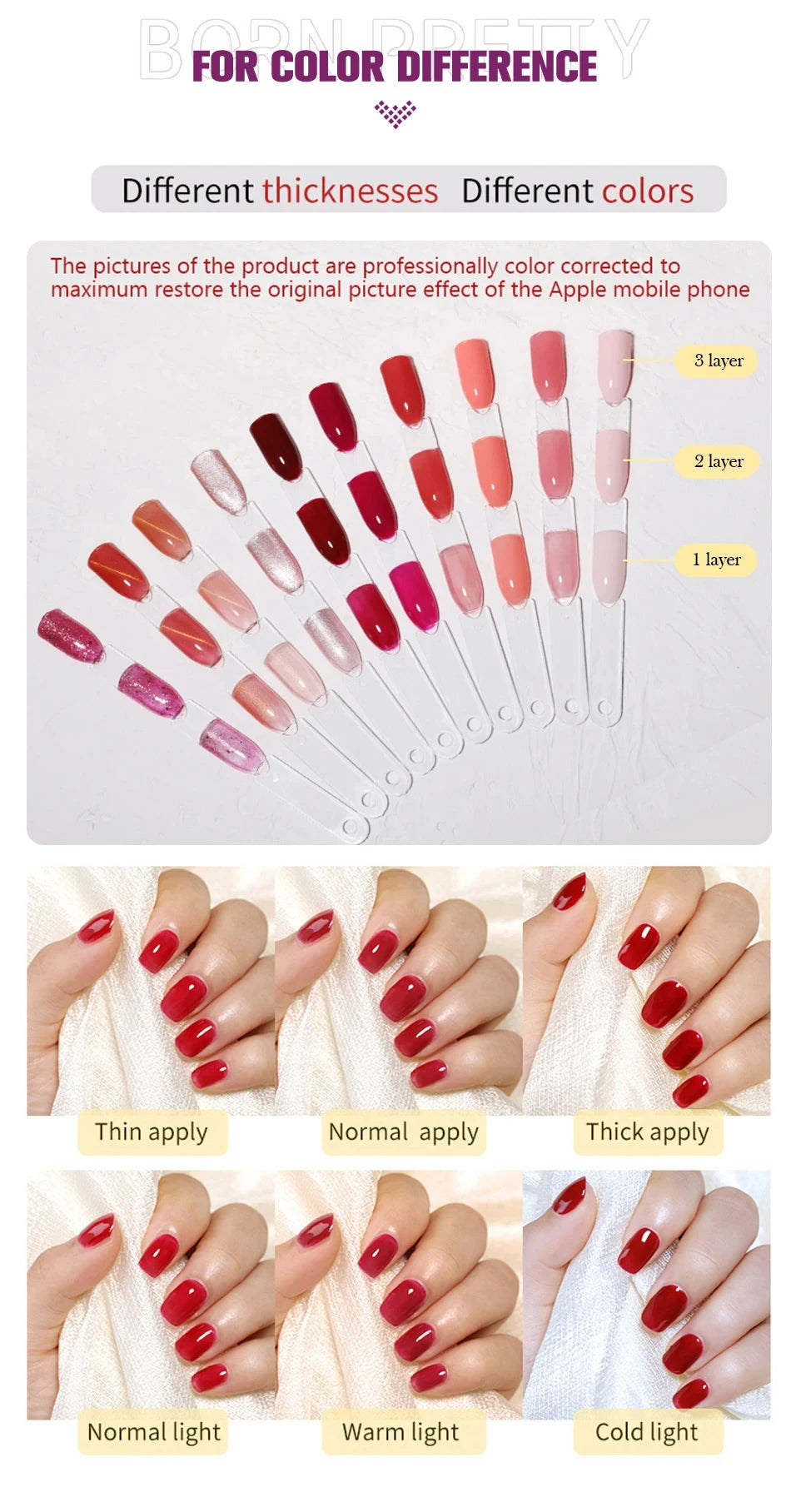 Born Pretty 250g Professional Nail Gel Collection