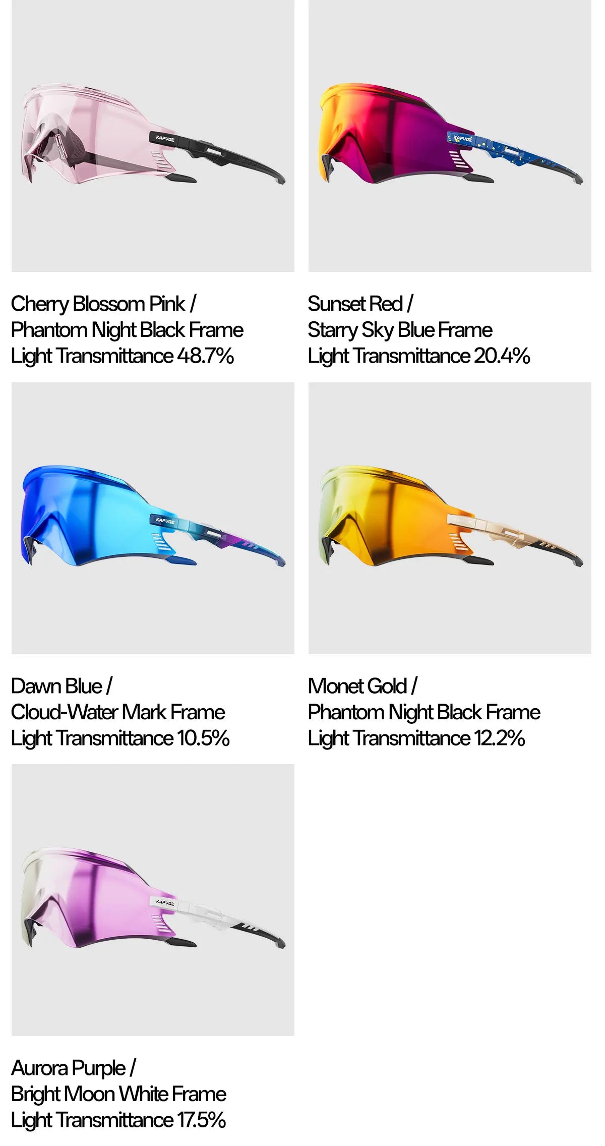 Kapvoe Sports Sunglasses for Men Women Youth Baseball Cycling Running Driving Fishing Golf Motorcycle Outdoor Glasses UV400