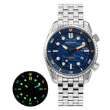 BERNY Automatic Diver Watch for Men Top Luxury Sapphire 316L Steel New Wave Dial 200M Waterproof Mechanical Diving Men's Watches