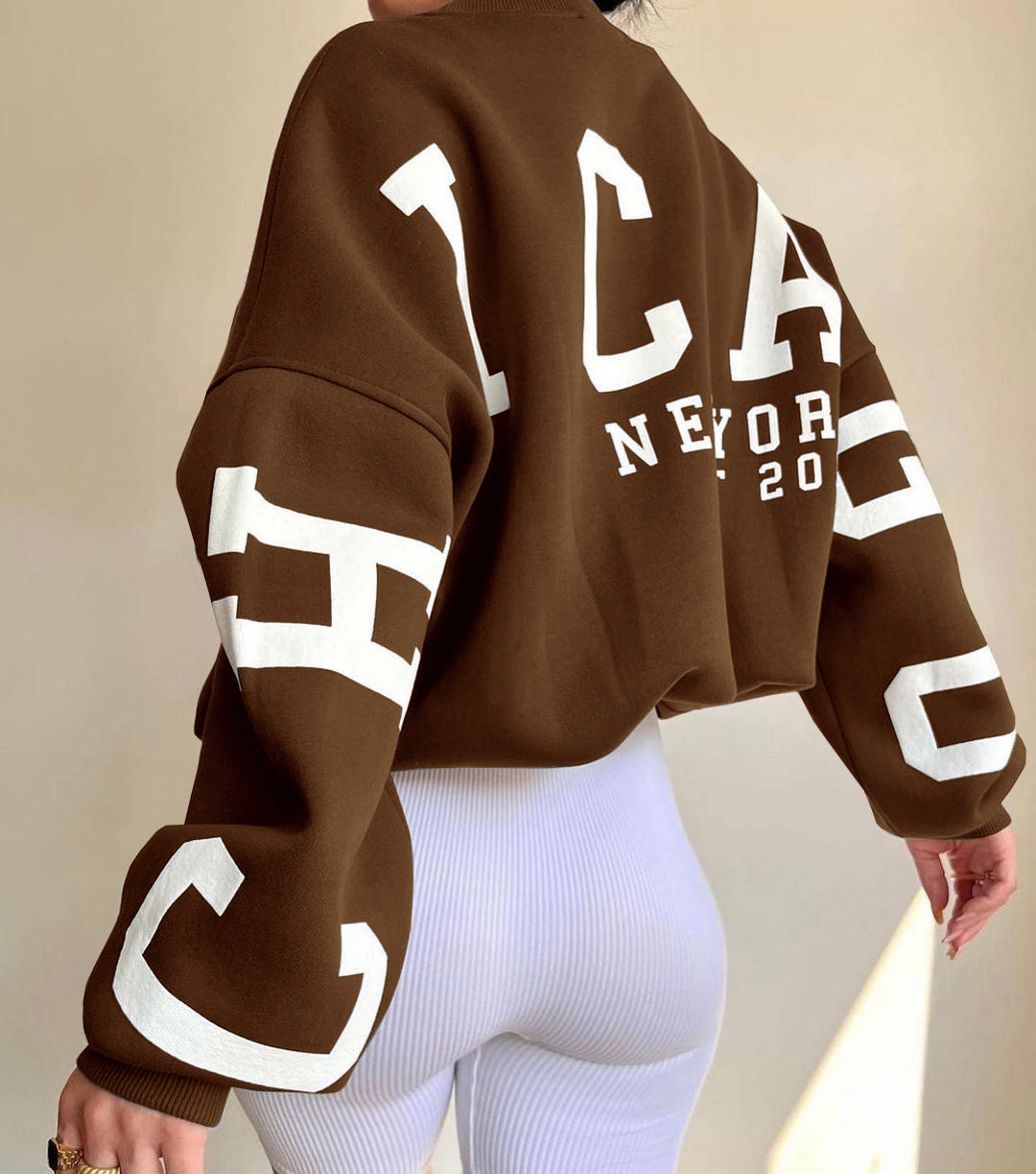Women's Y2K Letter Print Relaxed Sweatshirt