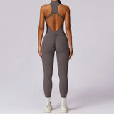 V-Back Athletic Yoga Jumpsuit