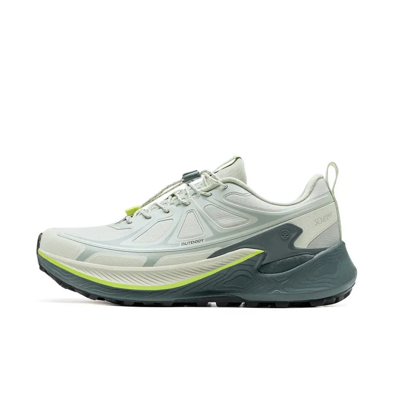 Xtep Men's Hiking Shoes 2025 Summer Anti-slip Wear-resistant Wrapping Shock-absorbing Lightweight Outdoor Sneakers 875319170005