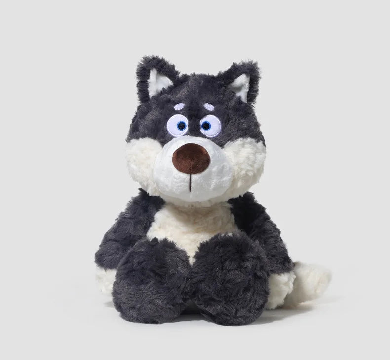 40cm Gray Wolf Plush Toy – Ultra-Soft Stuffed Animal
