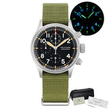 Militado ML1868KF Quartz 3 Dial Watch VK67 Chronograph Movement Luminous Watches Sapphire Glass 100m Water Resistance Wristwatch