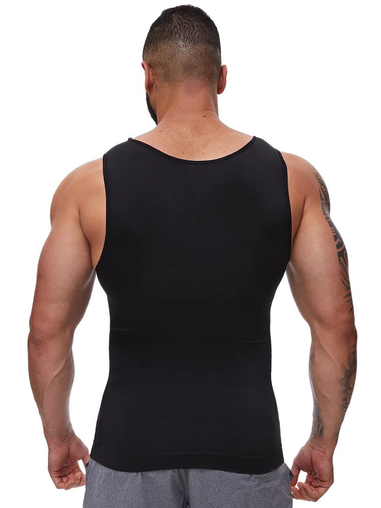 Men Body Shaper Slimming Compression Vest Undershirt Sexy Waist Trainer Tank Top Belly Control Workout Weight Loss Shapewear