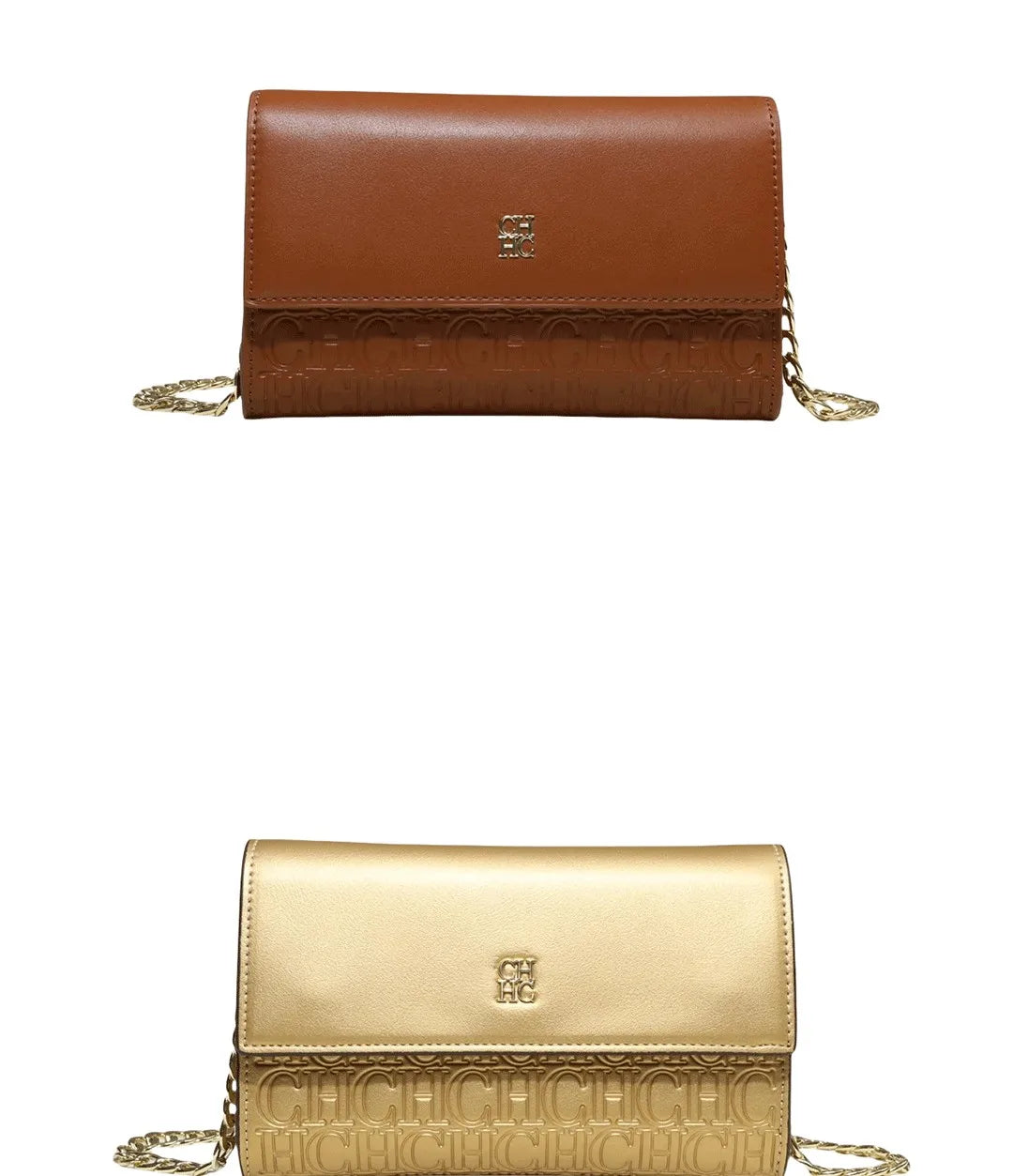 Luxury Letter Color Block Crossbody Chain Bag