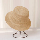 Raffia Sun Hat with Bow | Women's Beach & Travel Hat