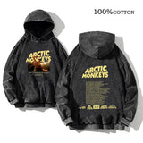 Retro Arctic Monkeys Printed Hoodie | Vintage Rock Streetwear