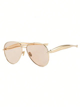 Large Frame Double Bridge Aviator Sunglasses | UV400