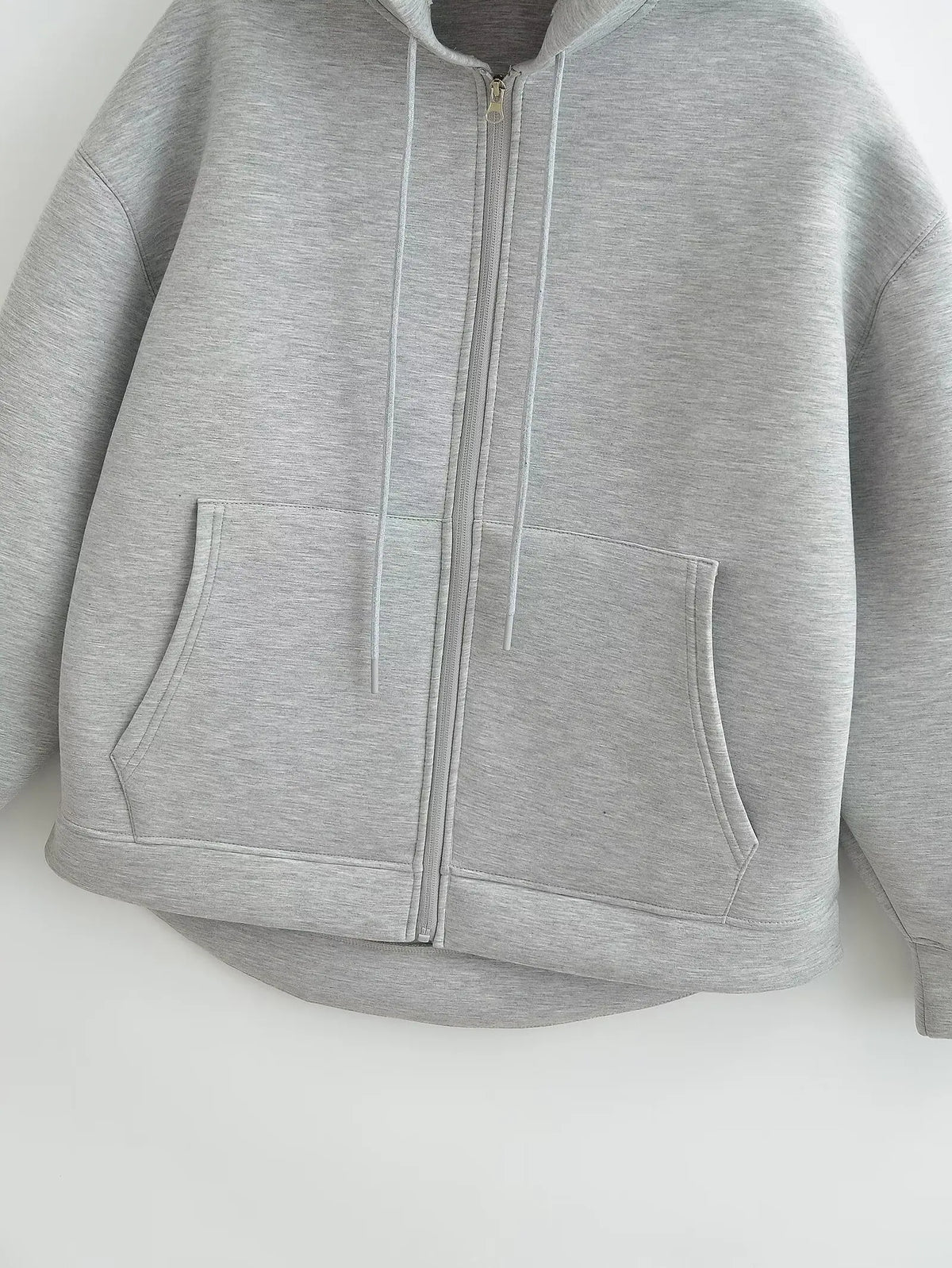 Women's Relaxed Zip-Up Hoodie with Pockets