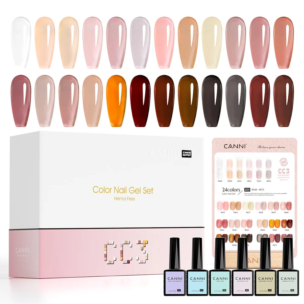 CANNI 30pcs Gel Polish Kit – HEMA & TPO Free CC Collection