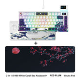 Womier S-K80 75% Keyboard with Color OLED Display Mechanical Gaming Keyboard Hot Swap Keyboard Gasket Mount RGB Custom Keyboard