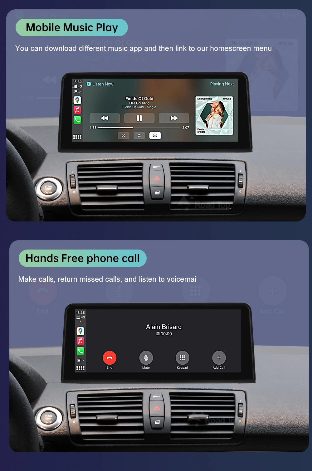 BMW 1 Series Wireless CarPlay & Android Auto Display