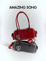 Amazing Song Toast Bag BGT Retro Chic Classic Bowling Bag Style Linear Shoulder Bag
