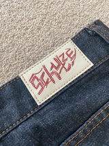 Men's Loose-Fit Embroidered Denim Shorts