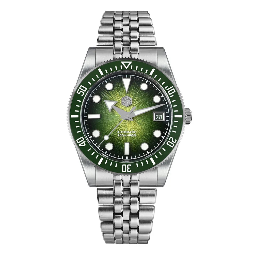 San Martin SN0148 Enamel Dial Diver Watch 37.5mm 40mm