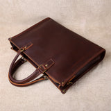 Original Ultra-Simple High Quality Men's Leather Document Baotou Layer Cowhide Computer Bag Business Trip Office Handbag