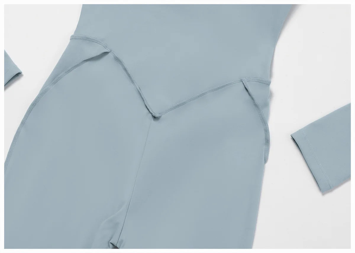 Long-Sleeved Performance Yoga Bodysuit