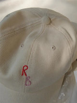 Monogram Cotton Baseball Cap – Hand-Embroidered Dad Hat