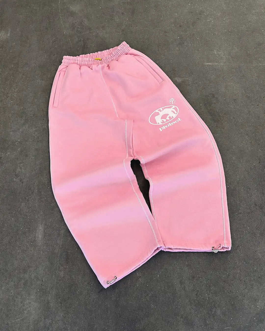 Men's Y2K Embroidered Wide-Leg Pants