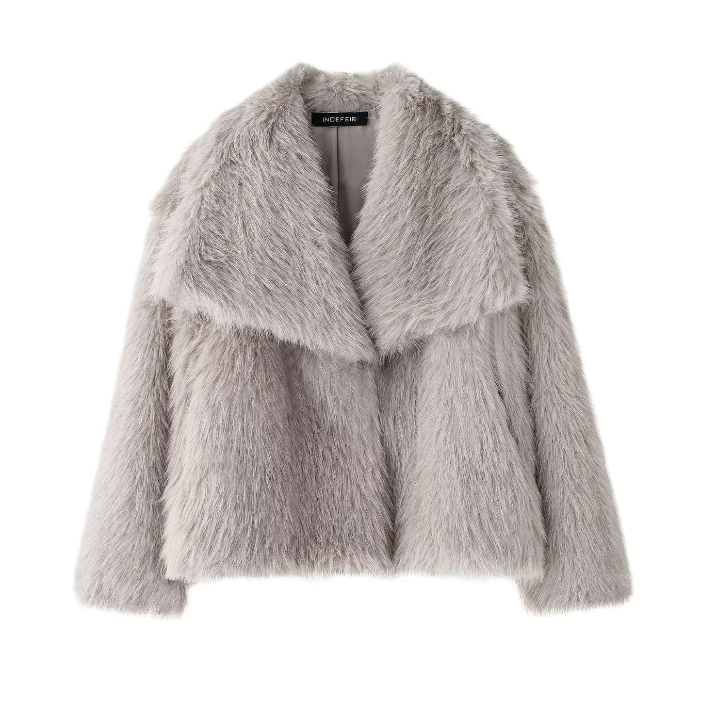 Elegant Faux Fur Oversized Coat