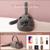 Gray Cat bag Messenger Bag versatile small and cute, fashionable bag Women's Cross bag autumn and winter design