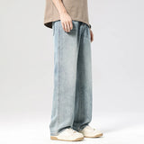 Men's Light Blue Straight-Leg Jeans