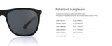 ZENOTTIC Square Polarized Sunglasses for Men