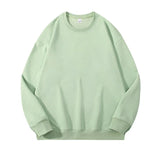 Custom Embroidery Logo Solid Sweatshirts Spring Autumn Warm Sweatshirt High Quality Men Tops Male Brand Hip Hop Pullover