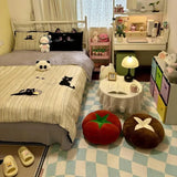 ins cute soft cute mushroom tomato futon cushion bed cushion doll throw pillow lazy living room sofa pillow