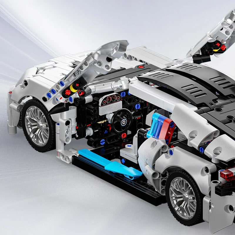1:14 Scale Racing Car Technical Building Blocks Set 1208PCS Model Car Kit Hobby Collectible Display Toy Birthday Christmas Gift