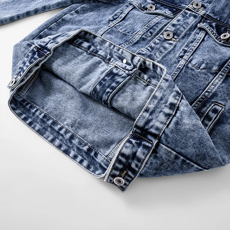 Washed Heavyweight Denim Jacket – Vintage Workwear