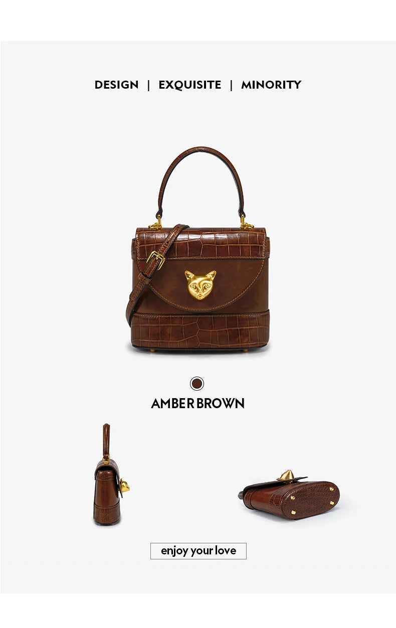 BAFELLI HANDBAG 2026 WOMEN'S NEW LEATHER PURSE EVENING DESIGNER BUCKET CAT LUXURY BRAND FASHION BUSINESS CASUAL BAGS