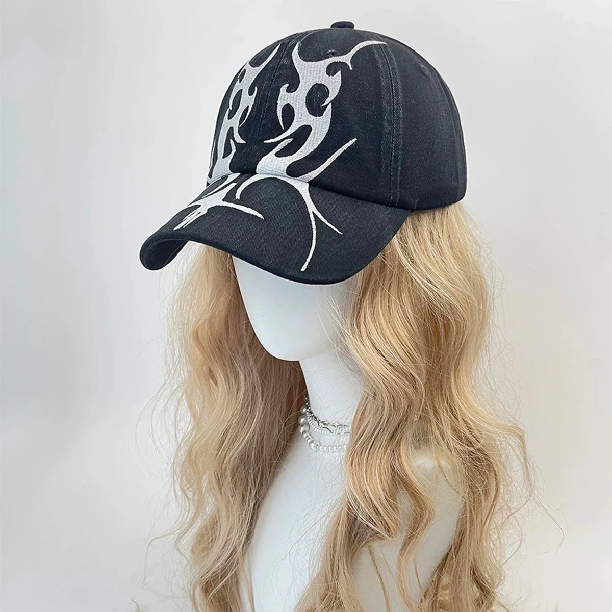 Flame Blade Embroidered Baseball Cap | Unisex