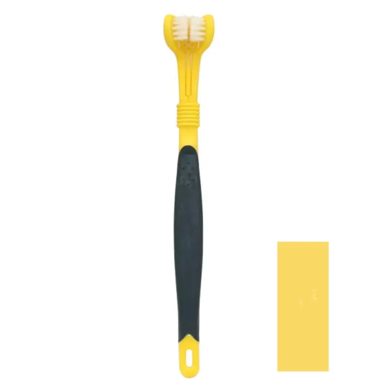 3-Sided Pet Toothbrush | Gentle Dental Care for Dogs & Cats