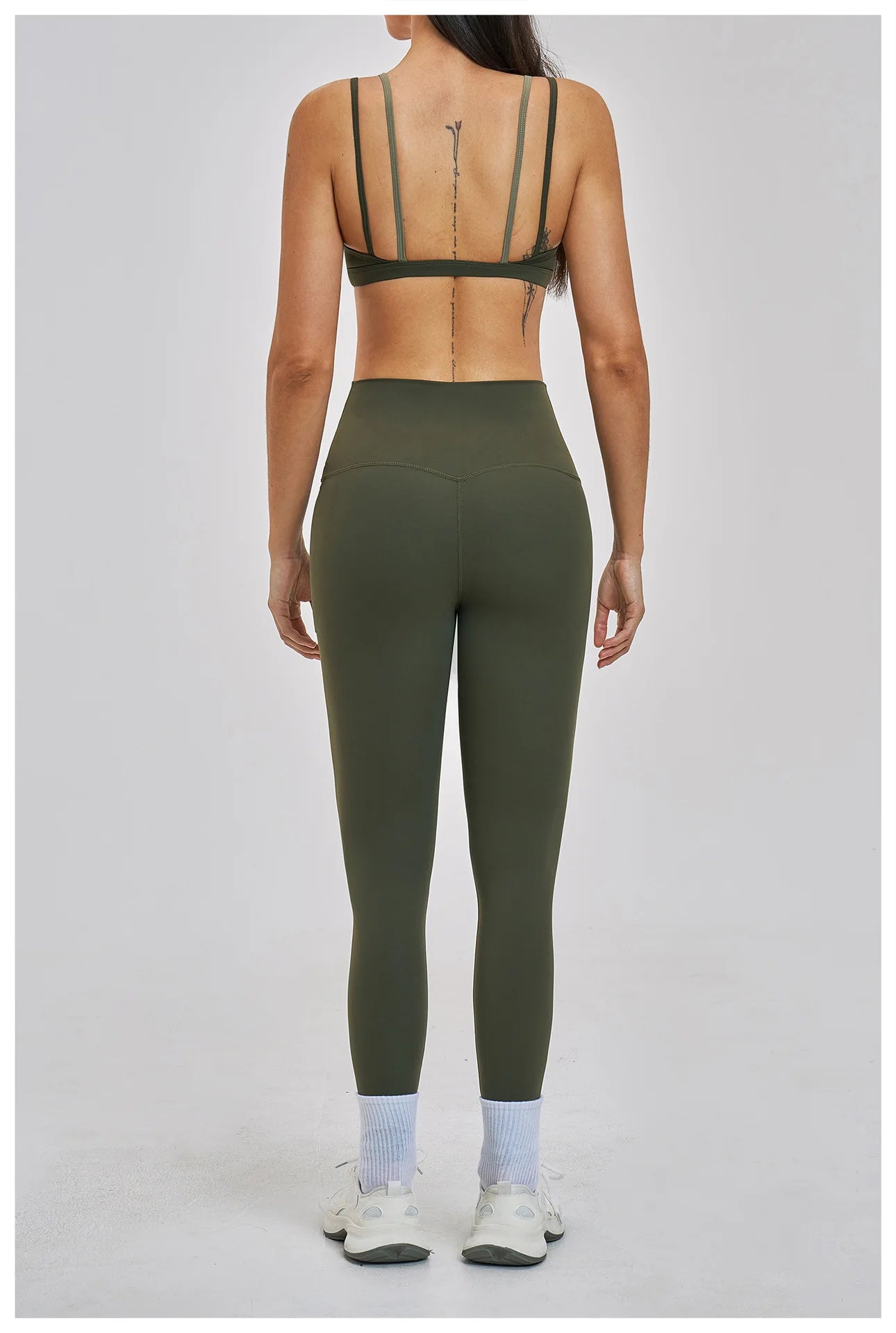 Yoga Sets 2PCS Women's Tracksuit Fitness Outfits Sportswear Workout Set Sports Bra High Waist Leggings Gym Clothing Sports Suits