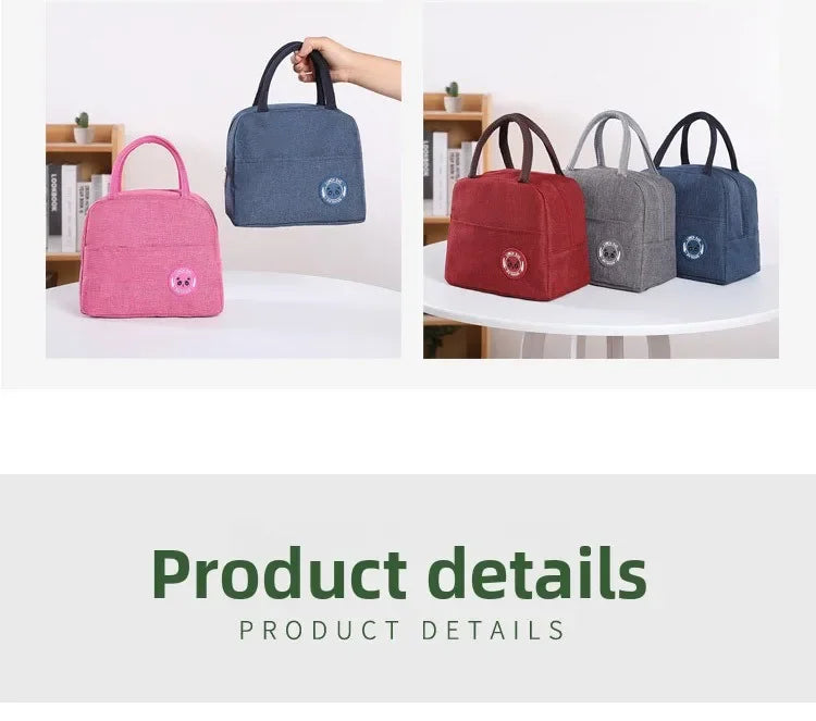 Insulated Lunch Bag Insulation Bento Pack for Men Women BPA Free Leakproof Food Container Carrier with Handle