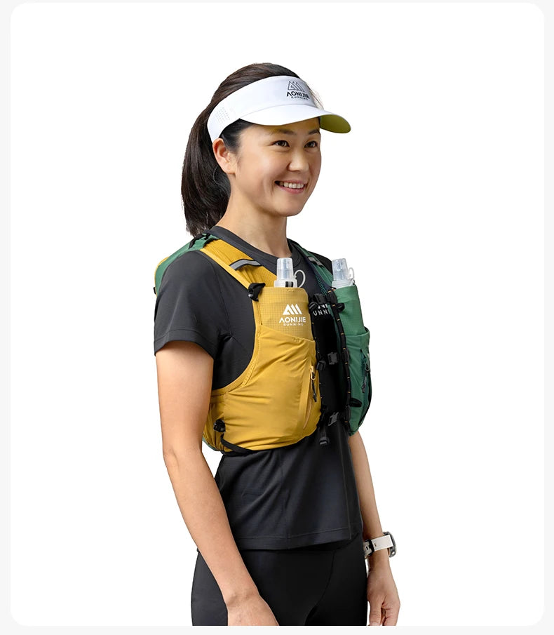 AONIJIE C9116-10L Hydration Pack Backpack High Capacity Marathoner Running Race Hydration Vest Lightweight for Men and Women
