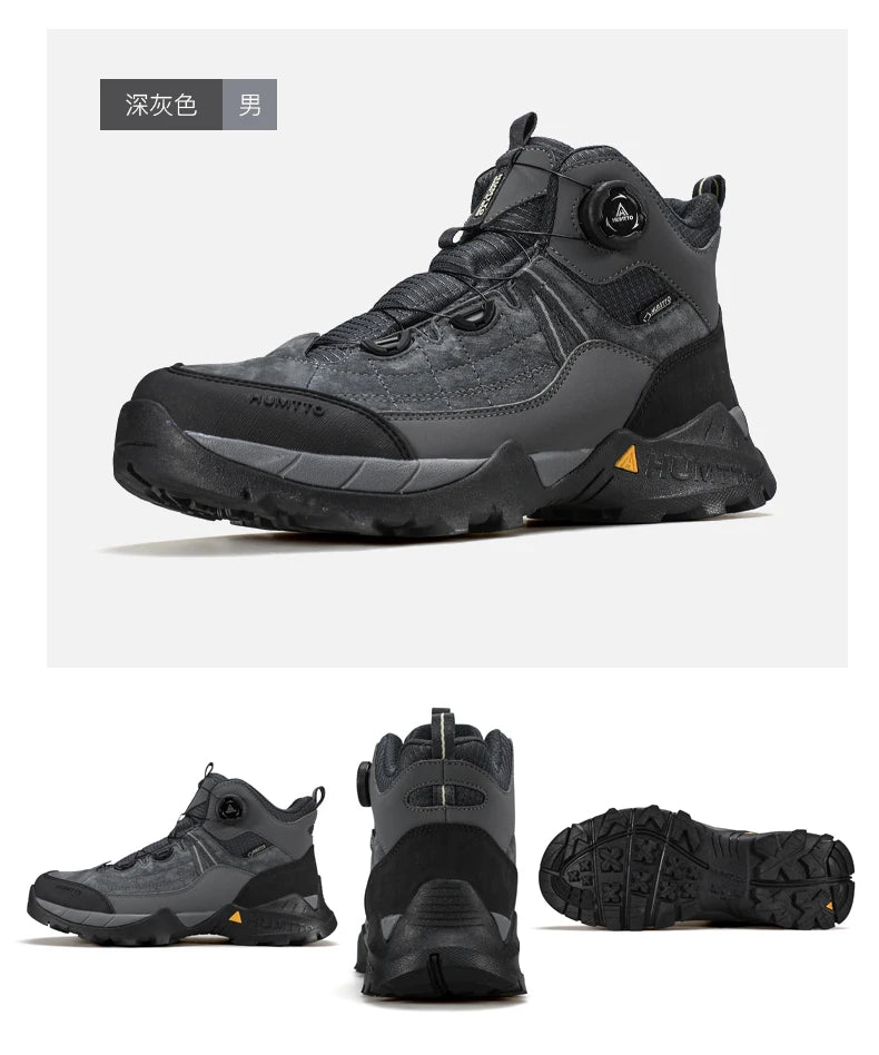 HUMTTO hiking shoes Men Winter Men outdoor Waterproof Sneakers Casual walking shoes women Trainers ankle trekking hunting boots